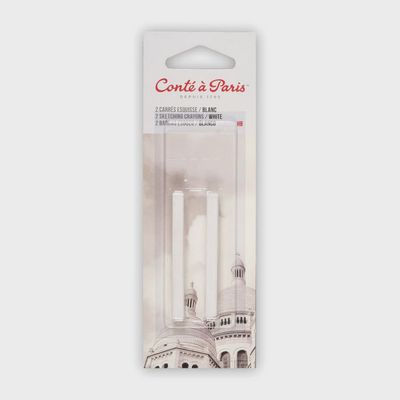 CONTE CRAYON WHITE HB 2 PK