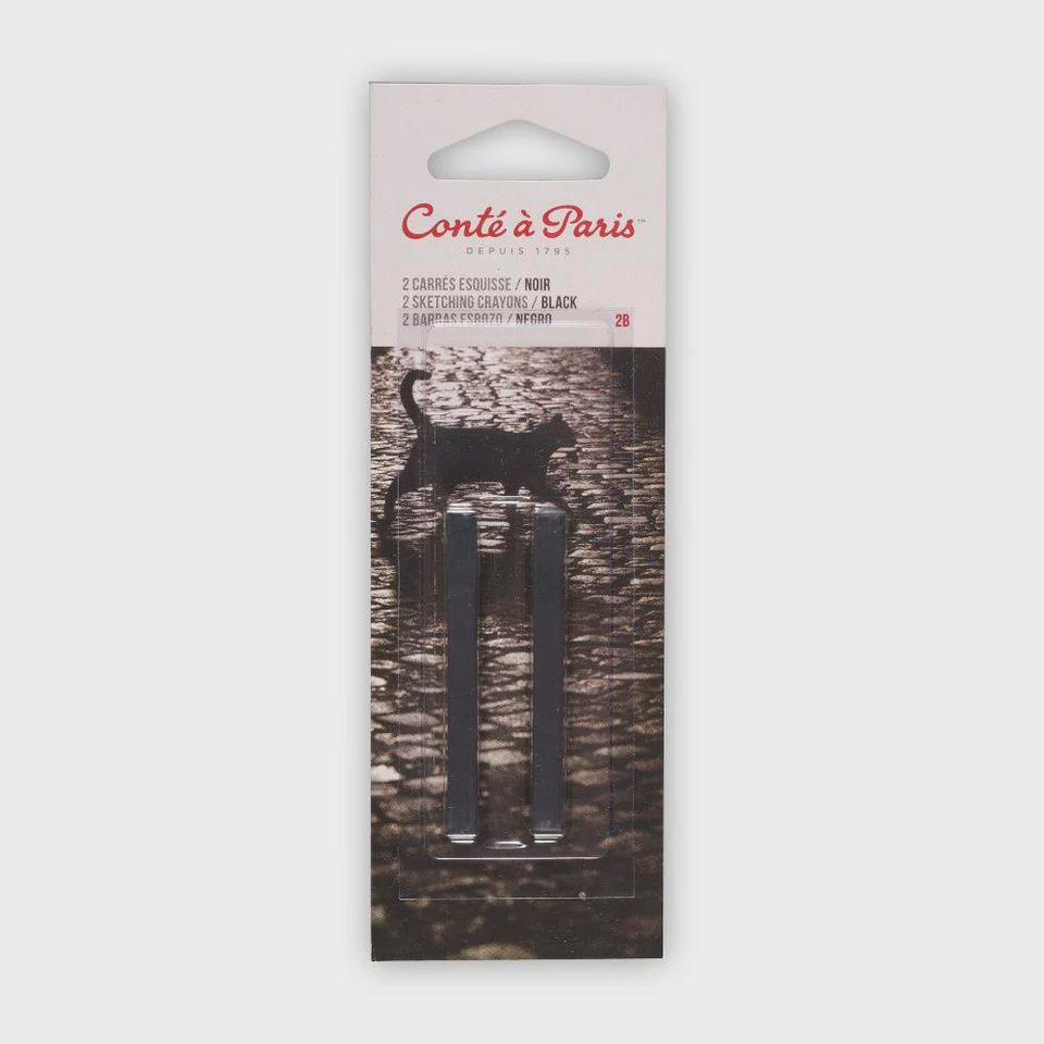 CONTE CRAYON BLACK 2B 2PK