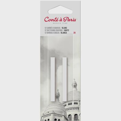 CONTE CRAYON WHITE 2B 2 PK
