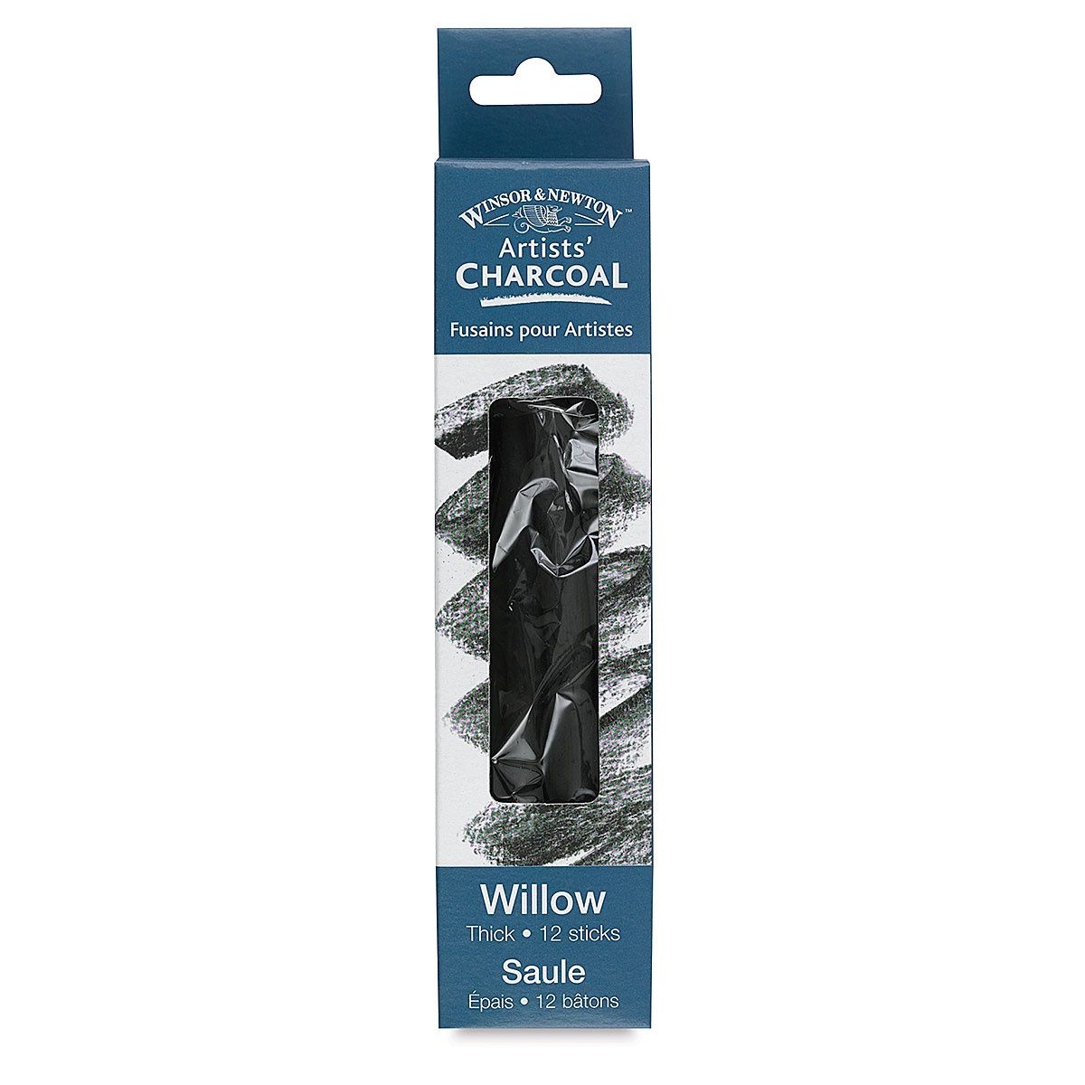 ARTISTS WILLOW CHARCOAL THICK 12 STICKS