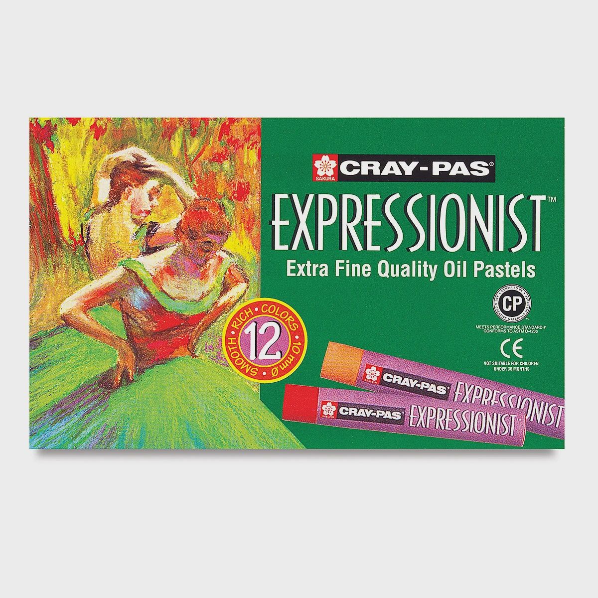 CRAY PAS EXPRESSIONIST EXTRA FINE OIL PASTELS 12 CLR SET