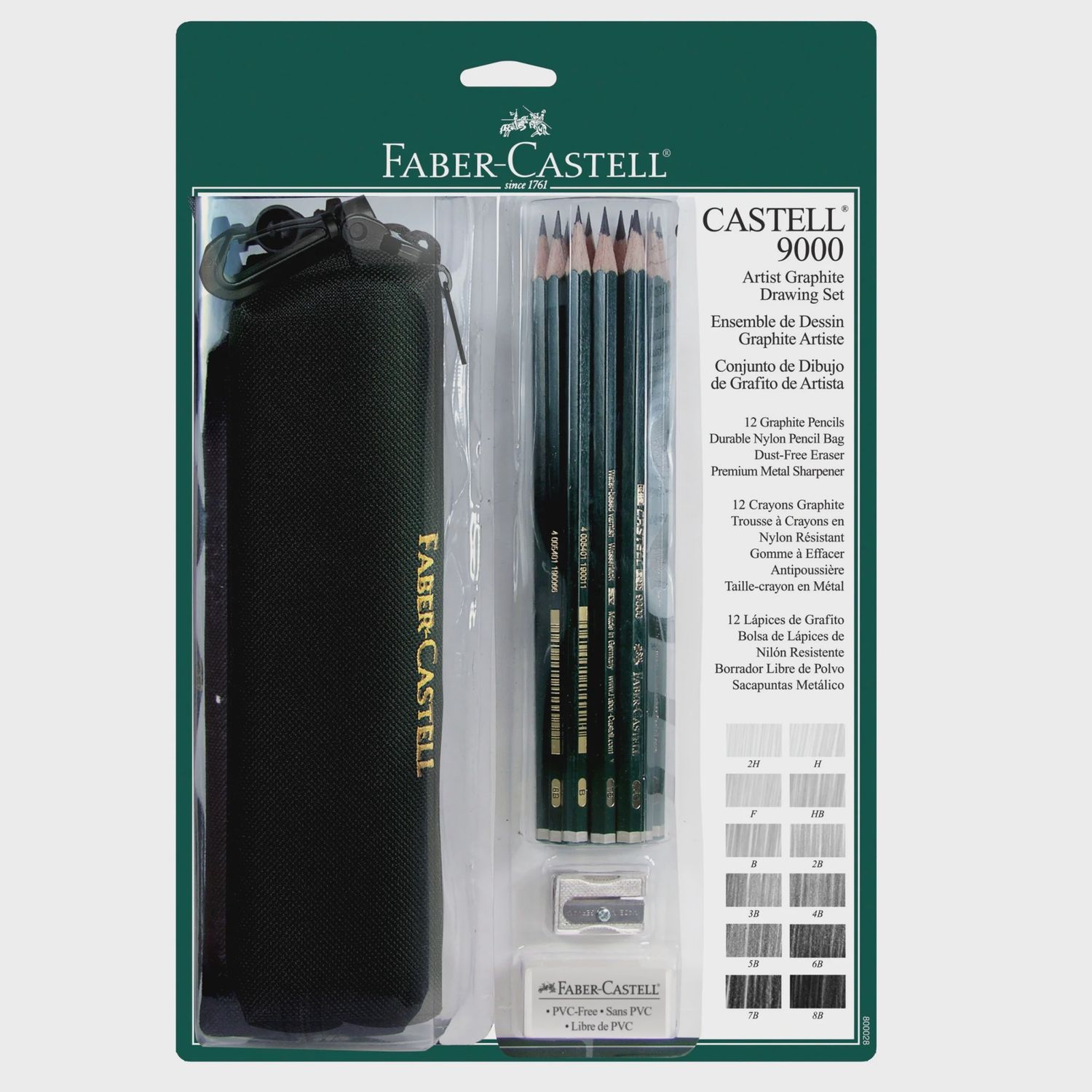 9000 PENCIL 12PC SET W/B