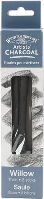 ARTISTS WILLOW CHARCOAL THICK 3 STICKS