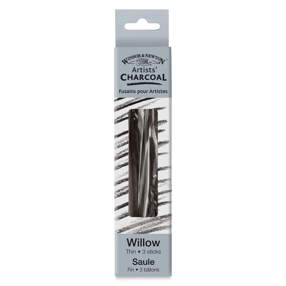 ARTISTS WILLOW CHARCOAL THIN 3 STICKS