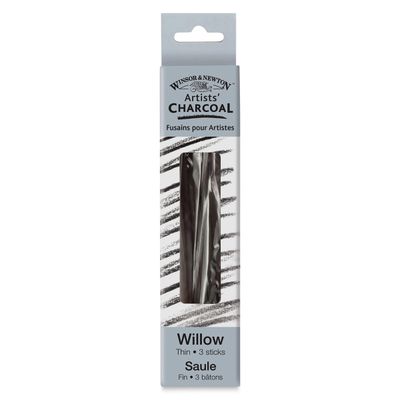 ARTISTS WILLOW CHARCOAL THIN 3 STICKS