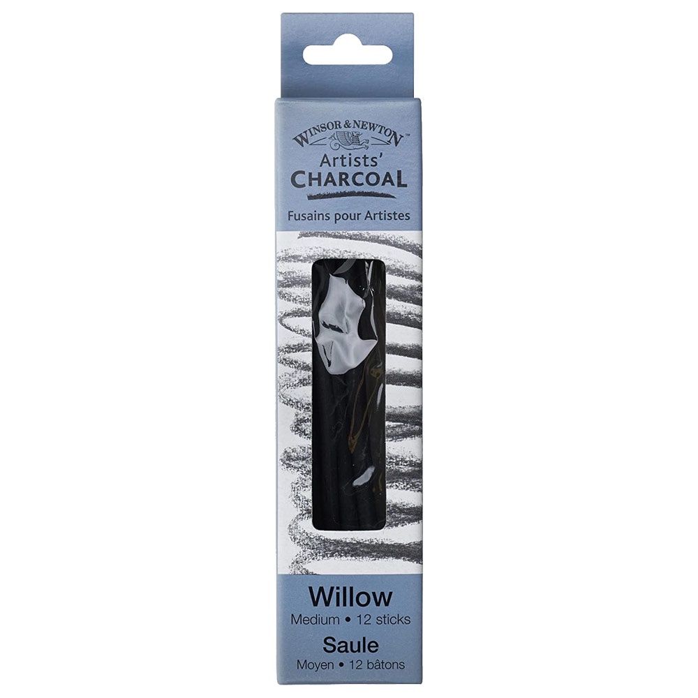 ARTISTS WILLOW CHARCOAL MEDIUM 12 STICKS