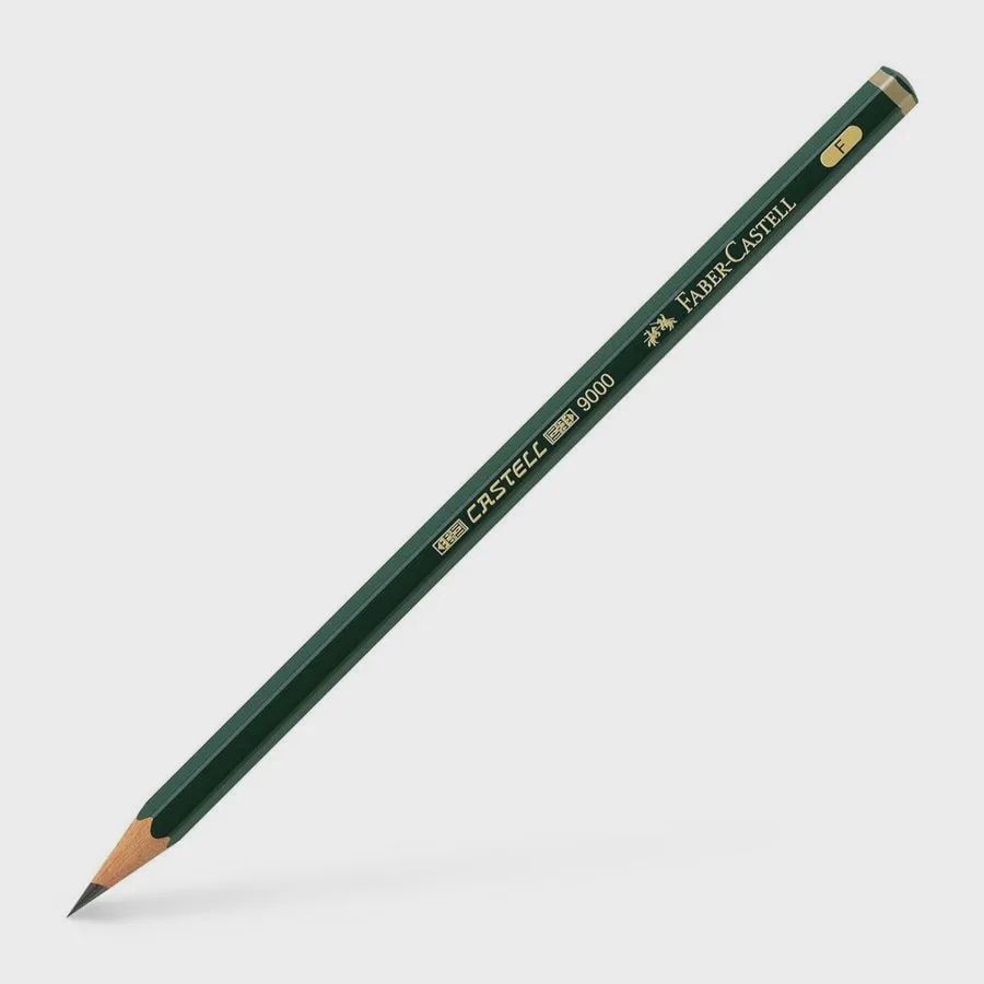 FABER CASTELL 9000 SERIES GRAPHITE PENCIL F