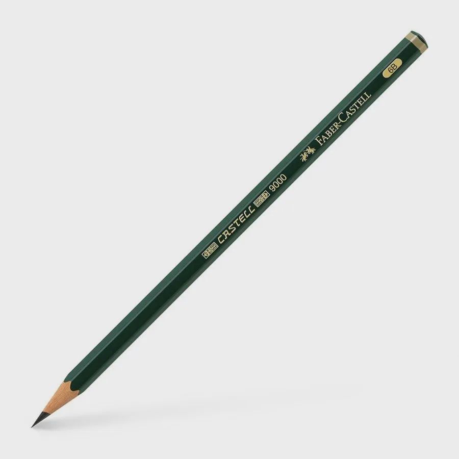 FABER CASTELL 9000 SERIES GRAPHITE PENCIL 6B