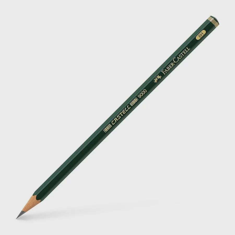 FABER CASTELL 9000 SERIES GRAPHITE PENCIL 6H