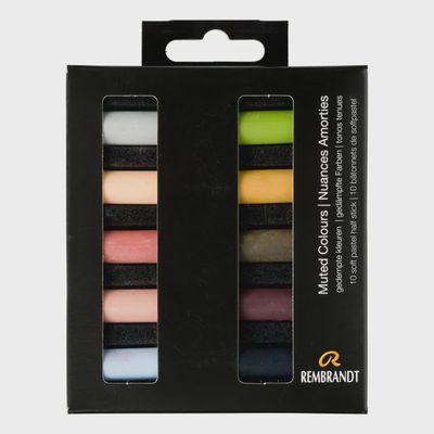 REMBRANDT SOFT PASTELS 10PC HALF STICK SET MUTED COLOURS