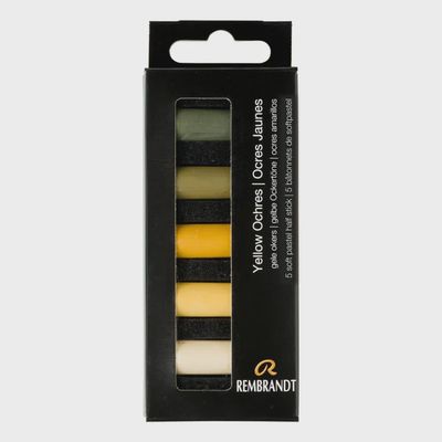 REMBRANDT SOFT PASTELS 5PC HALF STICK SET YELLOW OCHRES