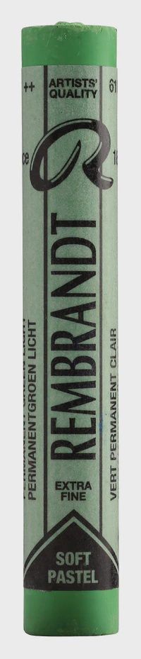 REMBRANDT SOFT PASTEL PERMANENT GREEN LIGHT 618.5