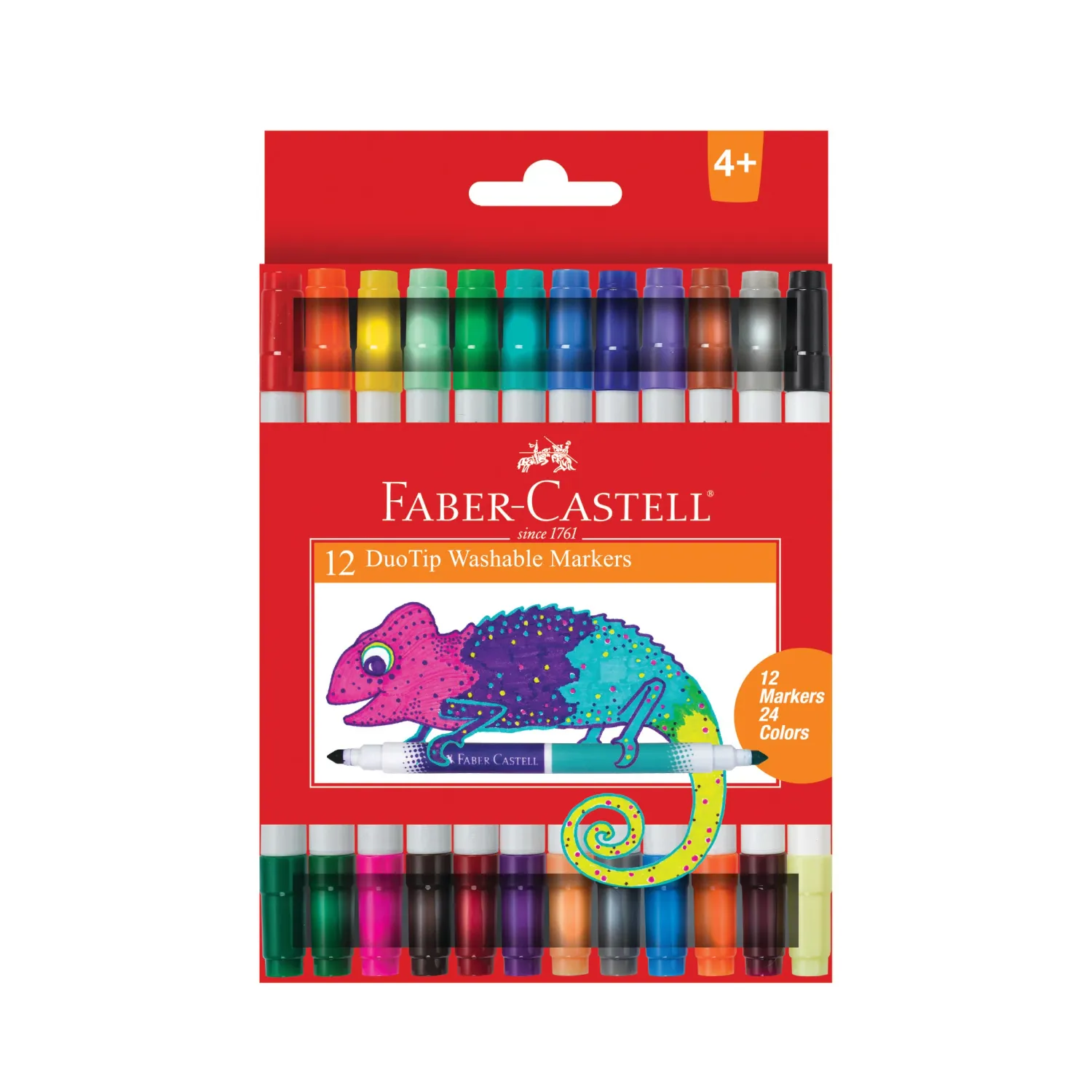 DUOTIP WASHABLE MARKERS 12CT