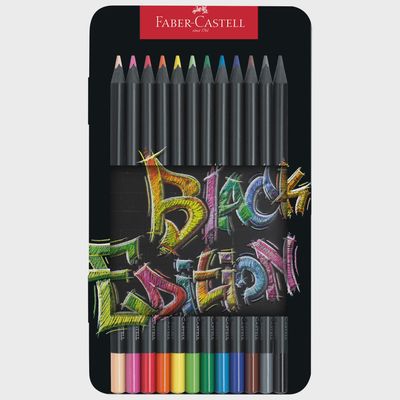 Color Pencils Black Edition 12ct Tin