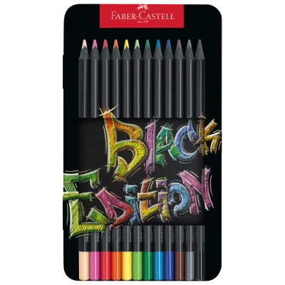 Color Pencils Black Edition 12ct Tin