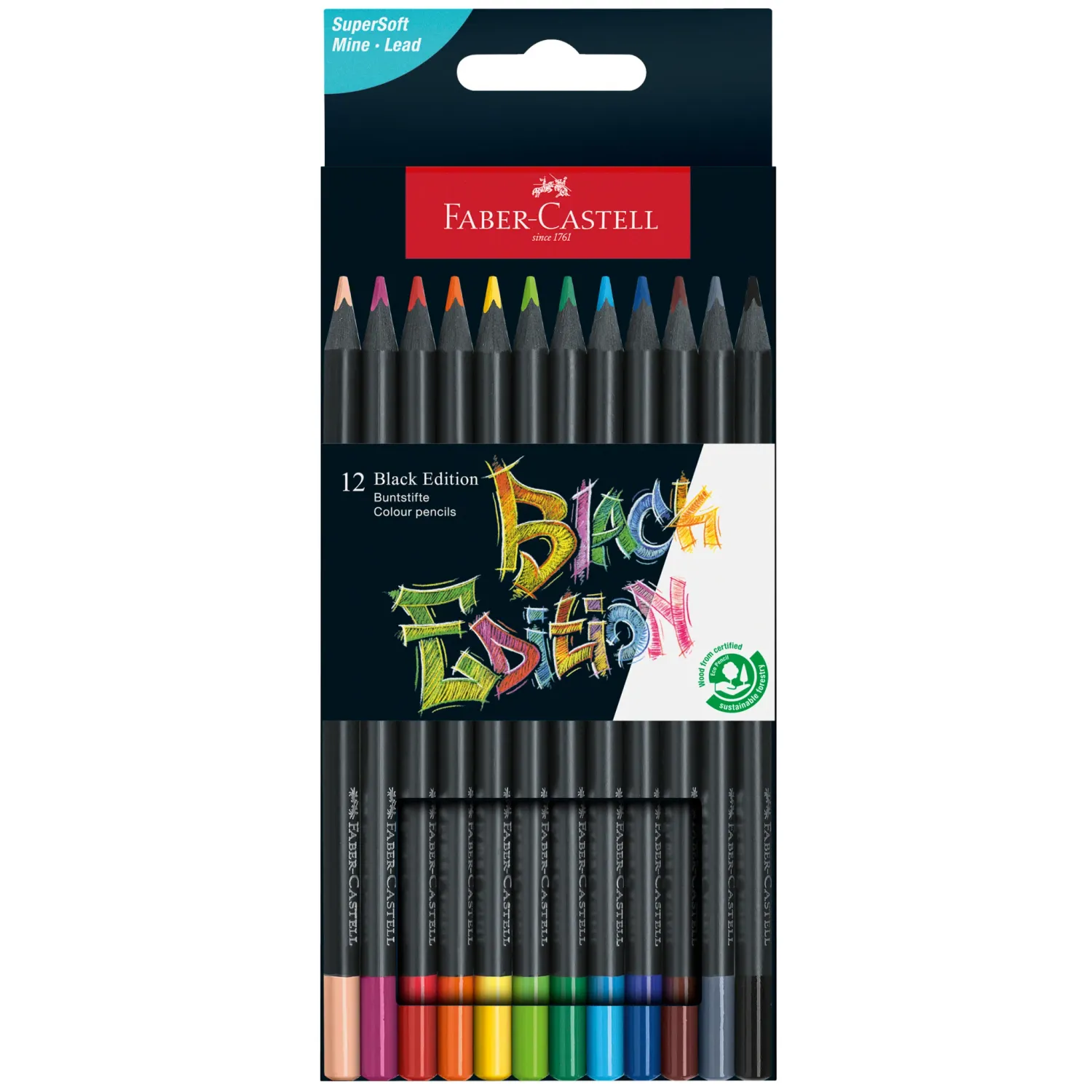 Color Pencils Black Edition 12ct Box