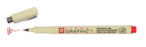 PIGMA GRAPHIC 1MM RED