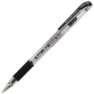 PENTEL HYBRID TECHNICA 0.3MM GEL PEN BLACK INK