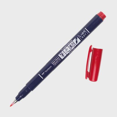 TOMBOW FUDENOSUKE BRUSH PEN RED
