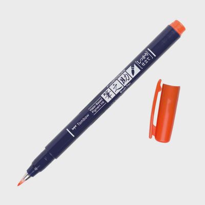 TOMBOW FUDENOSUKE BRUSH PEN ORANGE