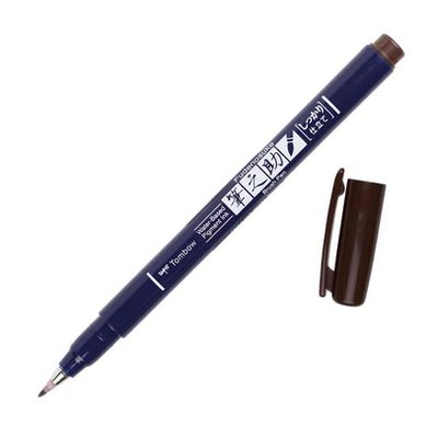 TOMBOW FUDENOSUKE BRUSH PEN BROWN