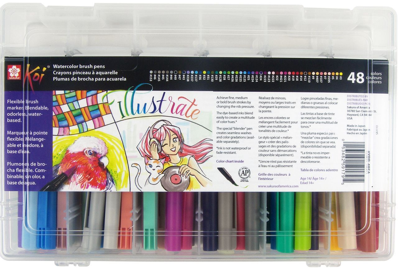 KOI CLR BRSH SET 48CLR