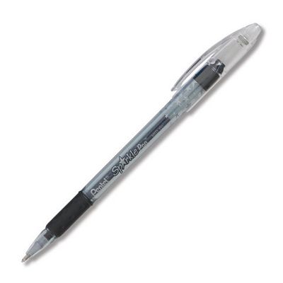 SPARKLE POP METALLIC GEL PEN 1.0MM BLACK / RED INK