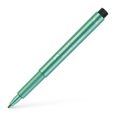 PITT ARTIST PEN 1.5MM BULLET NIB METALLIC GREEN