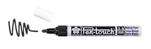 PENTOUCH PAINT MARKER FINE 2.0MM BLACK