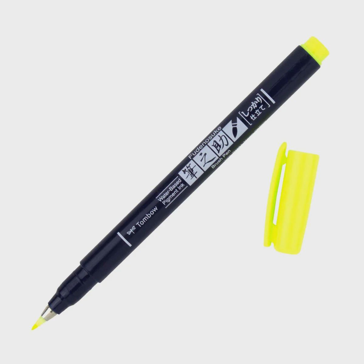 TOMBOW FUDENOSUKE BRUSH PEN NEON YELLOW
