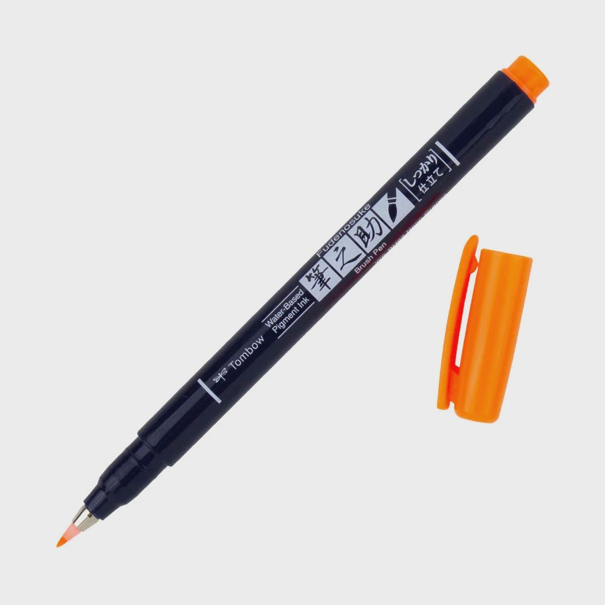 TOMBOW FUDENOSUKE BRUSH PEN NEON ORANGE