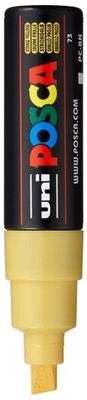 POSCA PC-8K PAINT MARKER BROAD CHISEL TIP STRAW YELLOW