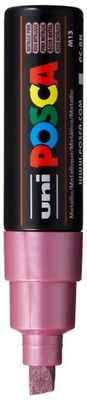 POSCA PC-8K PAINT MARKER BROAD CHISEL TIP METALLIC PINK