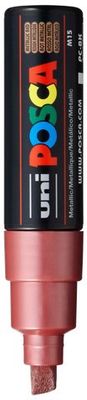 POSCA PC-8K PAINT MARKER BROAD CHISEL TIP METALLIC RED