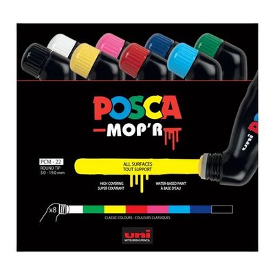 POSCA PCM-22 MOPR 8 COLOR SET