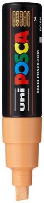 POSCA PC-8K PAINT MARKER BROAD CHISEL TIP LIGHT ORANGE