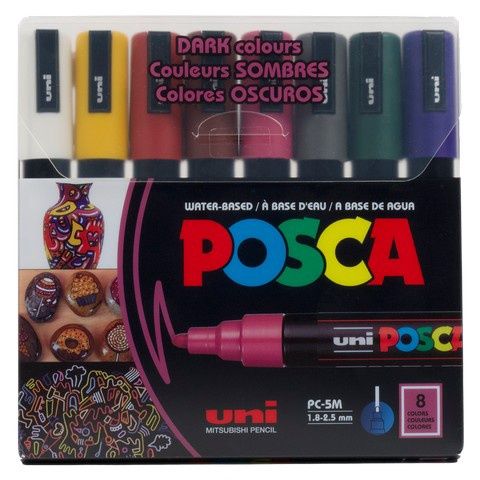PC-5M MEDIUM SET/8 DARK CLR