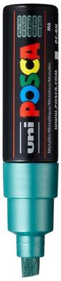 POSCA PC-8K PAINT MARKER BROAD CHISEL TIP METALLIC GREEN