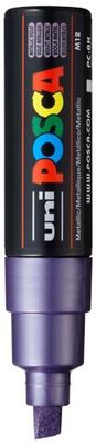 POSCA PC-8K PAINT MARKER BROAD CHISEL TIP METALLIC VIOLET