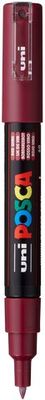 POSCA PC-1M PAINT MARKER X FINE TAPERED BULLET TIP RED WINE