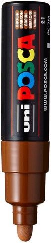 POSCA PC-7M PAINT MARKER BROAD BULLET TIP BROWN