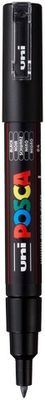 POSCA PC-1M PAINT MARKER X FINE TAPERED BULLET TIP BLACK