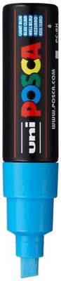 POSCA PC-8K PAINT MARKER BROAD CHISEL TIP LIGHT BLUE