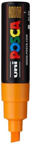 POSCA PC-8K PAINT MARKER BROAD CHISEL TIP BRIGHT YELLOW