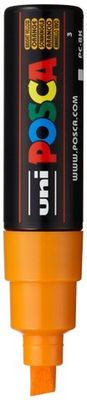 POSCA PC-8K PAINT MARKER BROAD CHISEL TIP BRIGHT YELLOW