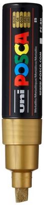 POSCA PC-8K PAINT MARKER BROAD CHISEL TIP GOLD