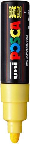 POSCA PC-7M PAINT MARKER BROAD BULLET TIP YELLOW