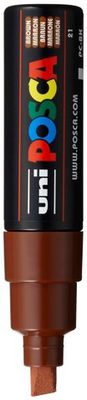 POSCA PC-8K PAINT MARKER BROAD CHISEL TIP BROWN