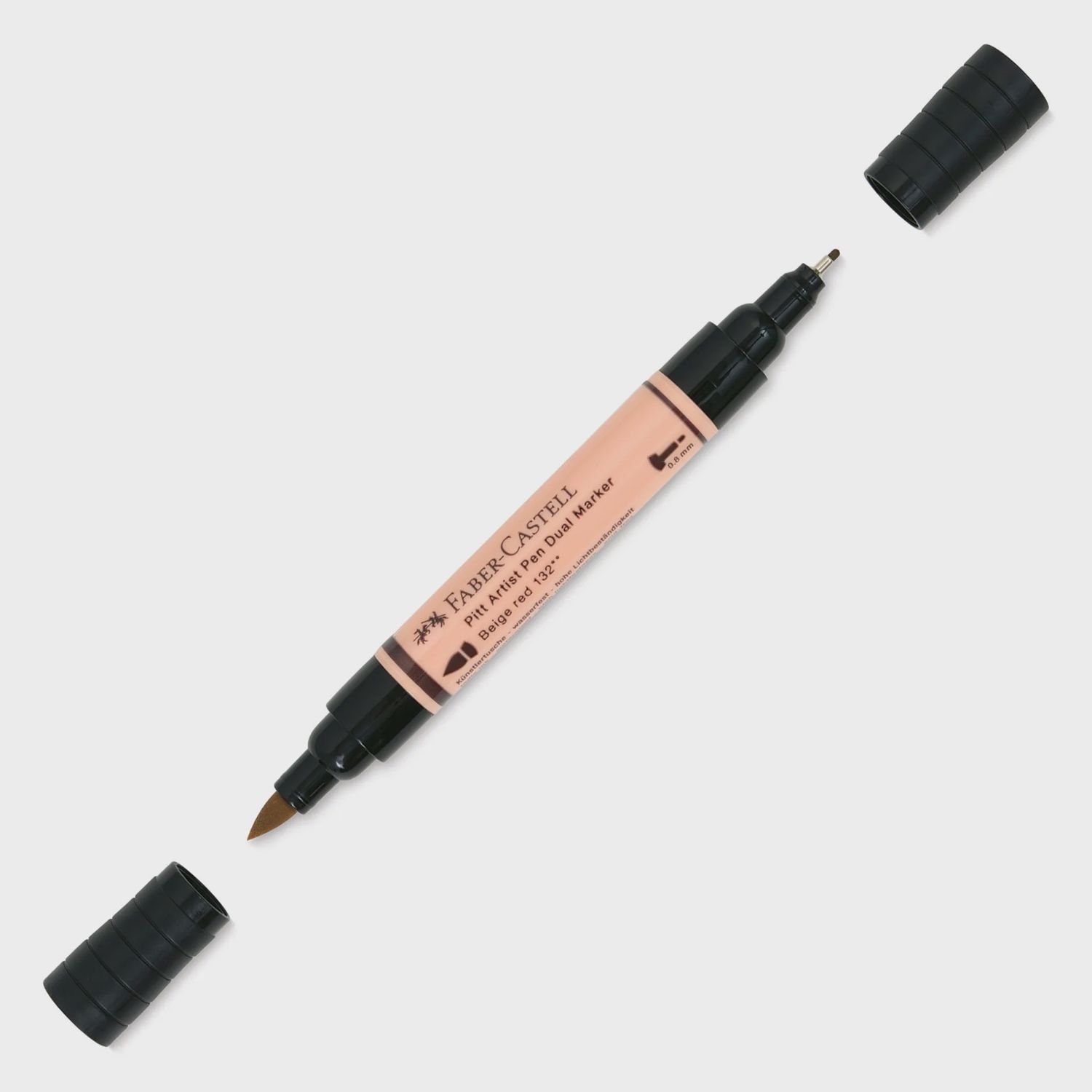PITT ARTIST PEN DUAL MARKER INDIA INK BEIGE RED