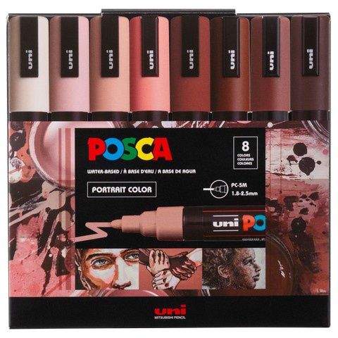 PC-5M MEDIUM SET/8 PORTRAT CLR